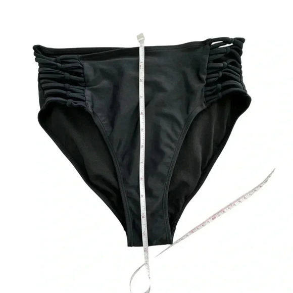 Xhilaration High Waisted Womens Swimwear bikini strappy Brief Bottoms Medium - Picture 7 of 9